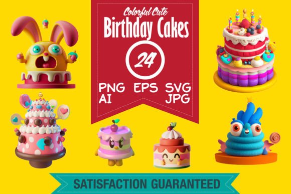 Cute Cake 3D Illustrations: A Designer's Review