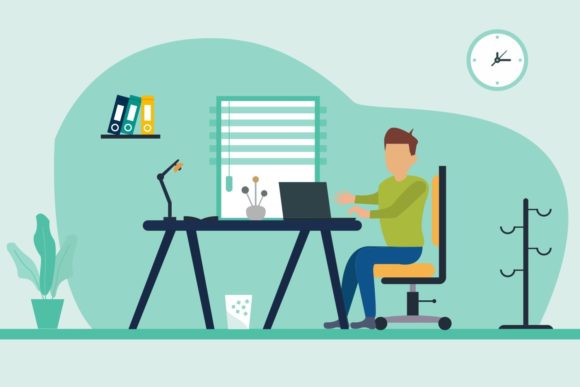 Freelancer Working Online Illustrations: Graphics & Branding Insights