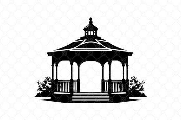 Gazebo SVG for Illustrations and Graphics