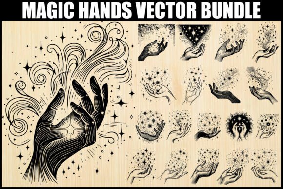 Mystical Magic Hands Vector Bundle: Graphics & Illustrations Review
