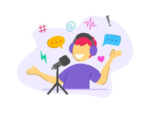 Podcast Illustrations – 3 Designs for Graphics & Branding