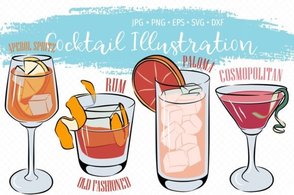 Summer Cocktails Clipart Bundle Vol.1 Graphics and Illustrations