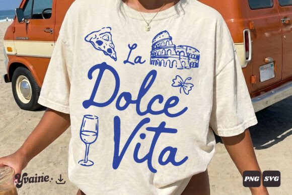 Summer Doodle La Dolce Vita SVG PNG Graphics & Illustrations Review